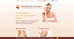 Desktop Screenshot of privatklinik-brunkow.de