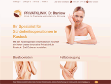 Tablet Screenshot of privatklinik-brunkow.de